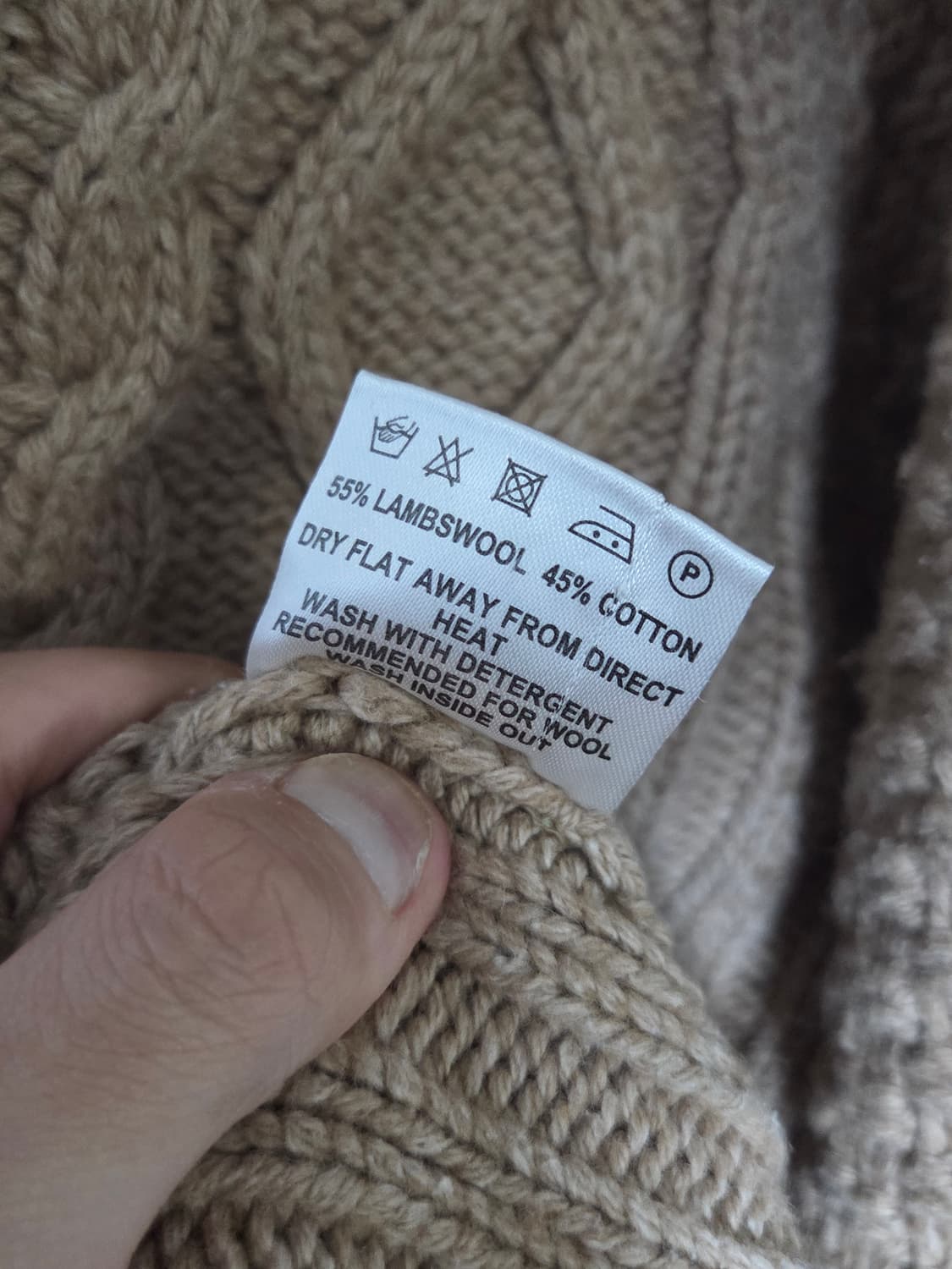 [바버] 블레이던 램스울 케이블 니트 | 00193 상품이미지5