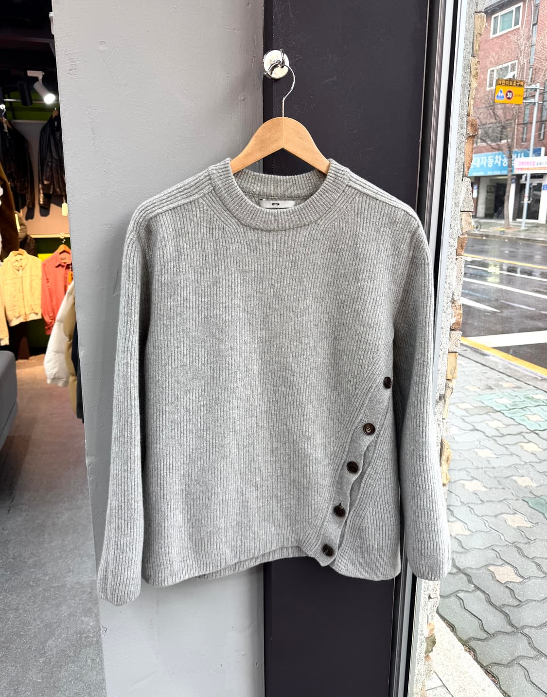 .100/ 시스템옴므 20FW 캐시미어 블랜딩 버튼 니트 상품이미지2