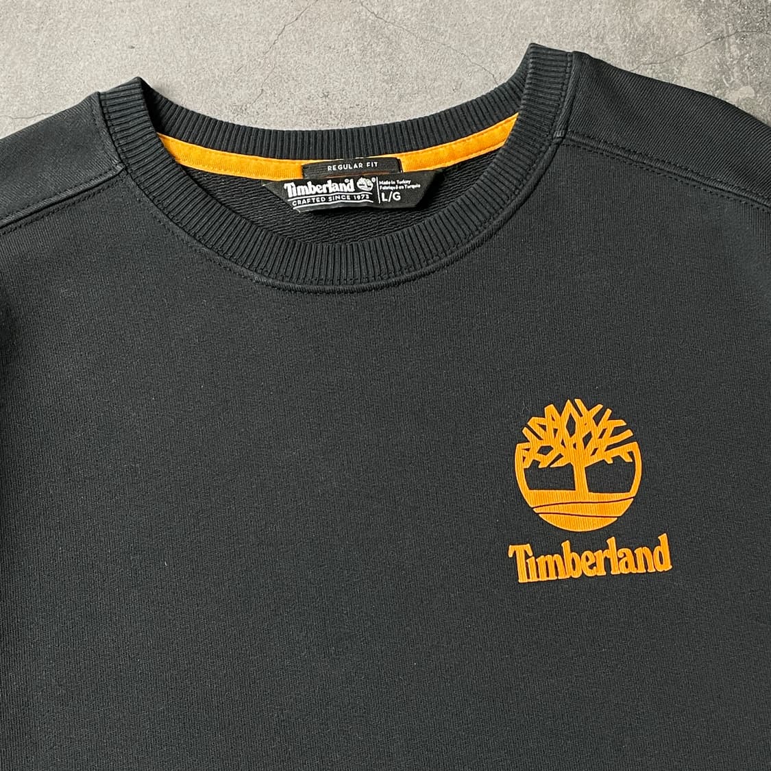 TIMBERLAND 팀버랜드 빈티지 블랙 코튼 맨투맨 A00530 상품이미지2