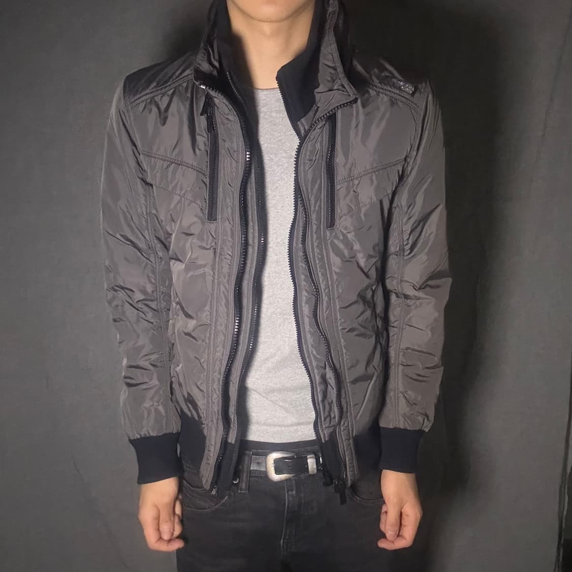 double zip-up nylon jacket 상품이미지2