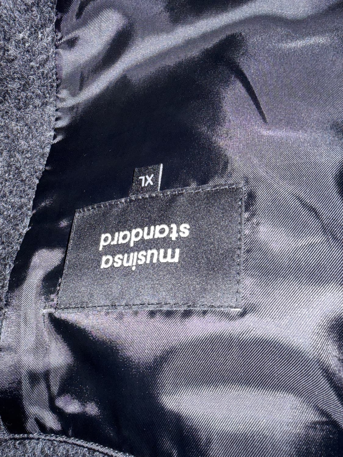 [새제품] 무신사스탠다드 울 블렌드 부클 블루종 자켓xl 상품이미지5