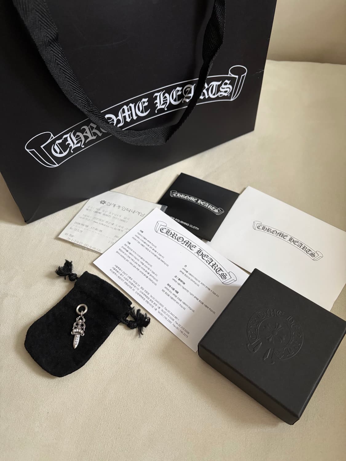 크롬하츠 5대거 풀파베 다이아 펜던트 상품이미지1