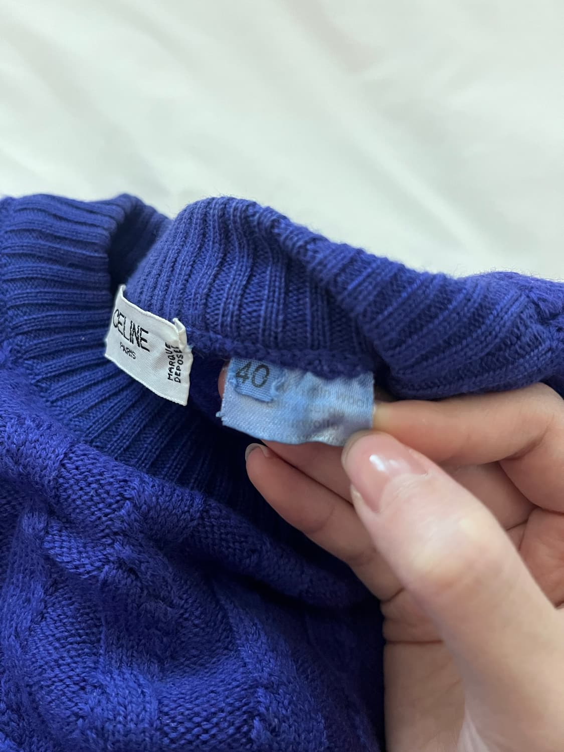 셀린느 정품 보라 니트 상품이미지3