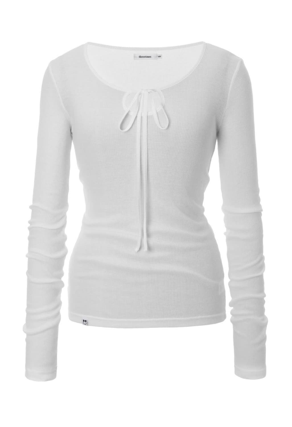 쓰리타임즈 헤이지탑 화이트, 블랙 M 상품이미지1