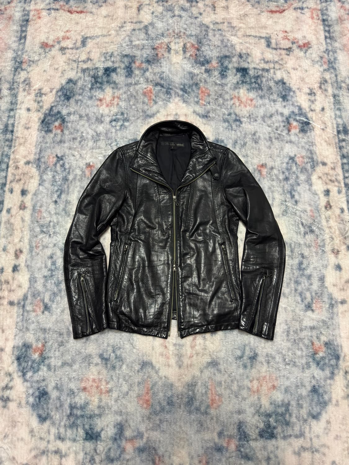 Schlussel 00s lamb skin rider jacket 상품이미지2