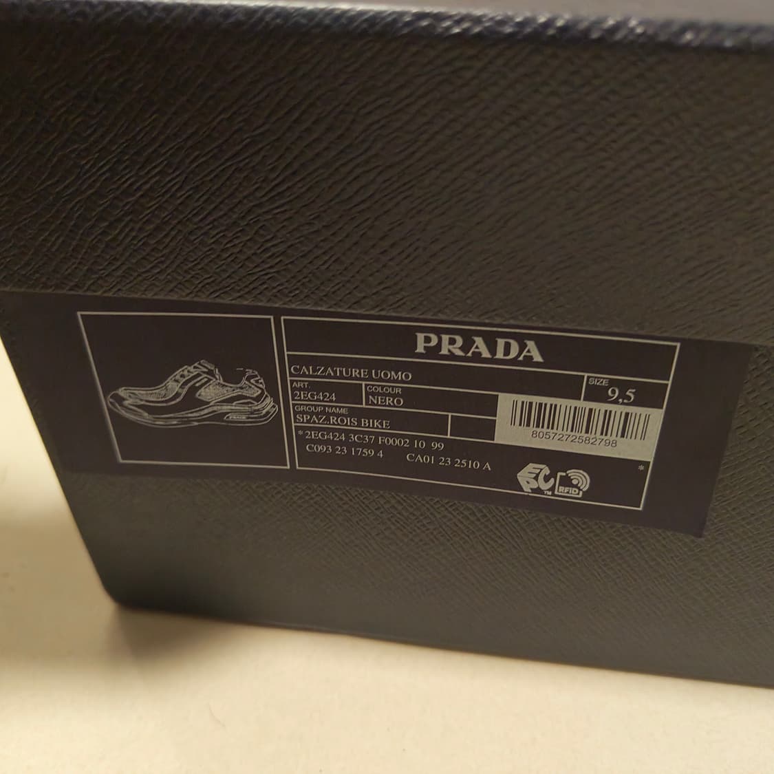프라다 바이크 브러시드 레더 스니커즈 9.5 상품이미지9