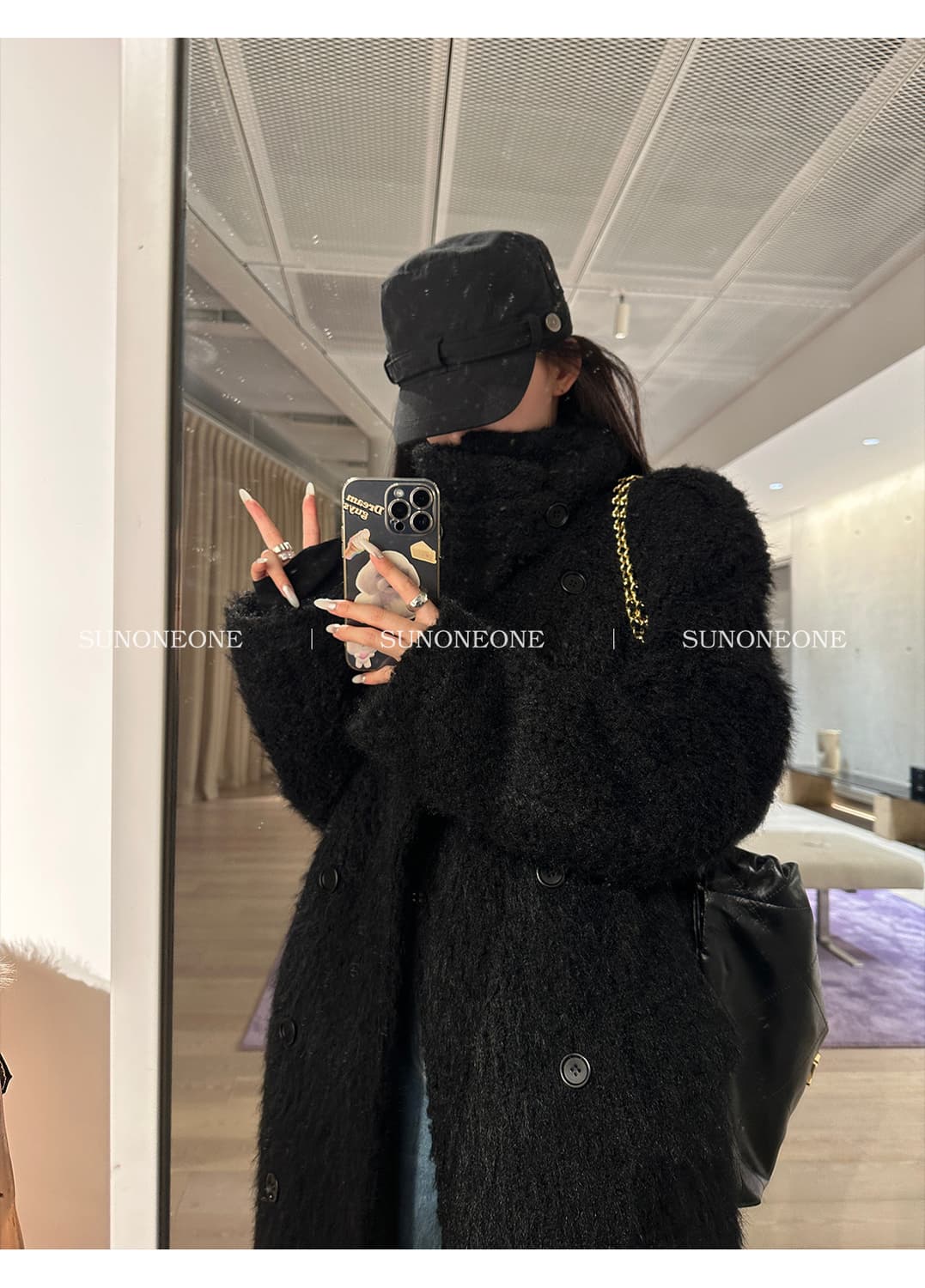 파리지앵바이브 오버핏 롱코트 상품이미지3