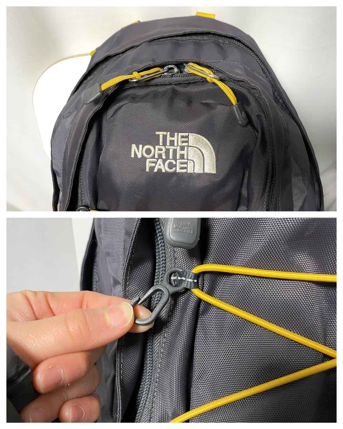 노스페이스 제스터 고프코어 테크니컬 백팩 등산배낭 여행가방 _ 차콜/옐로 상품이미지2
