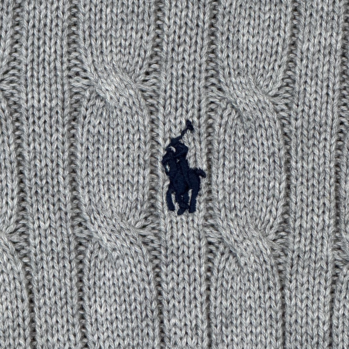 여M) 폴로 랄프로렌 케이블 니트 반집업 풀오버 그레이 상품이미지4