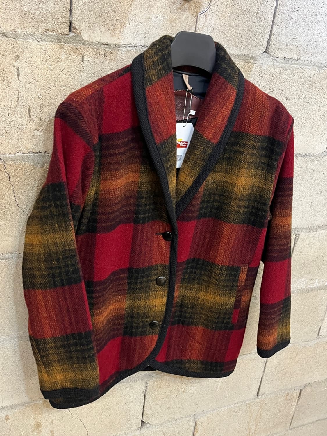 90s 울리치 울 숄 카라 자켓 상품이미지3