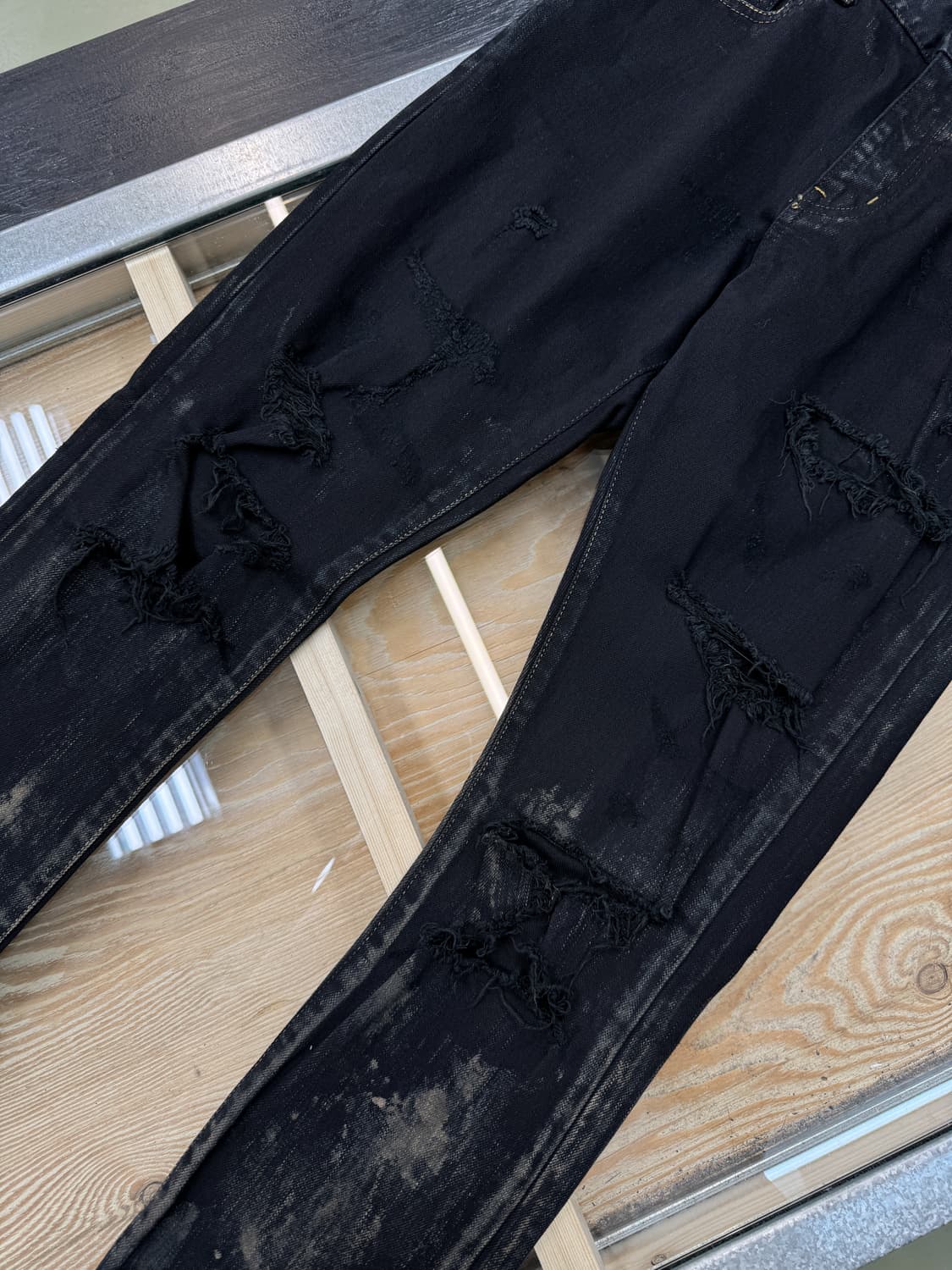 생로랑 15SS 디스트로이드 스키니 팬츠 상품이미지4