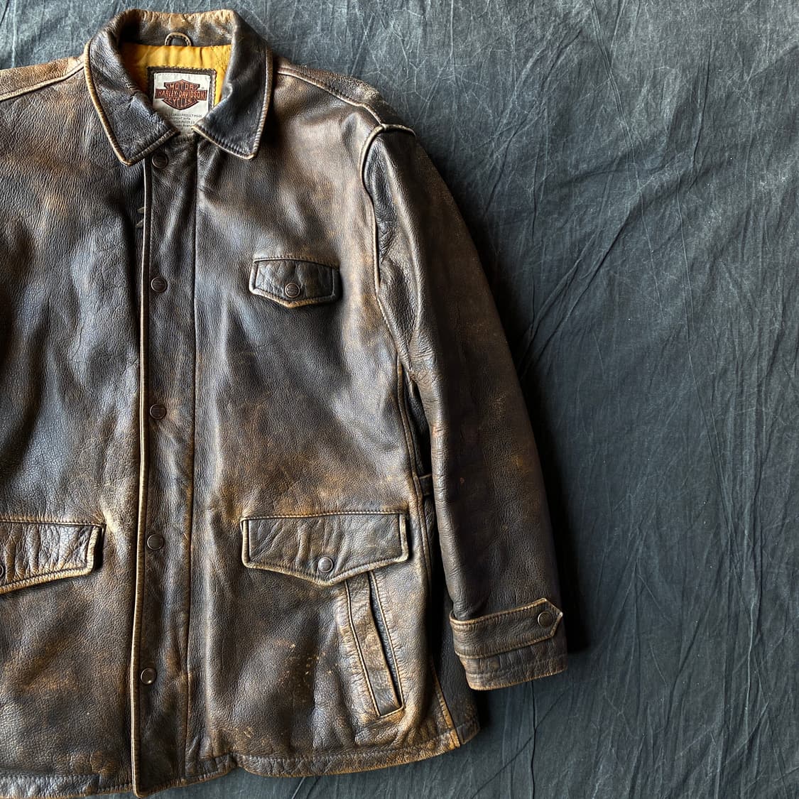 Harley-davidson cowhide jacket 상품이미지4