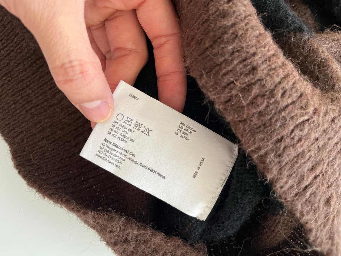 8division 모헤어 보더 스트라이프 스웨터 상품이미지8