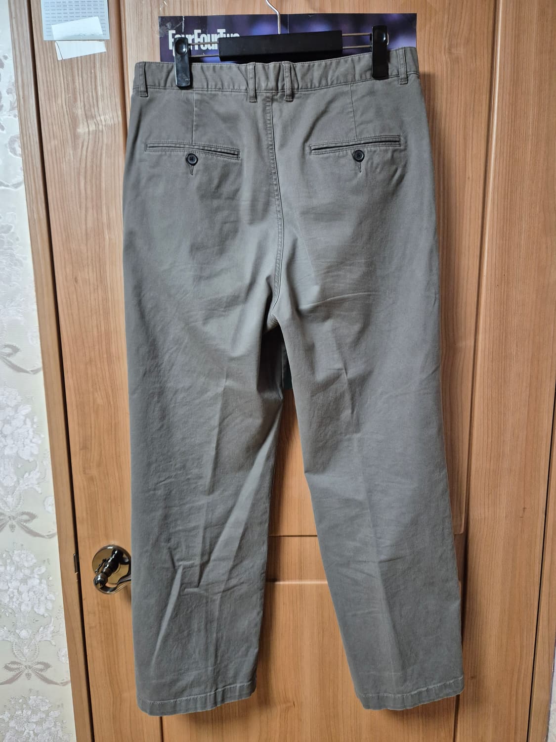 지오다노 원 턱 플리츠 치노팬츠 32 머드 상품이미지2