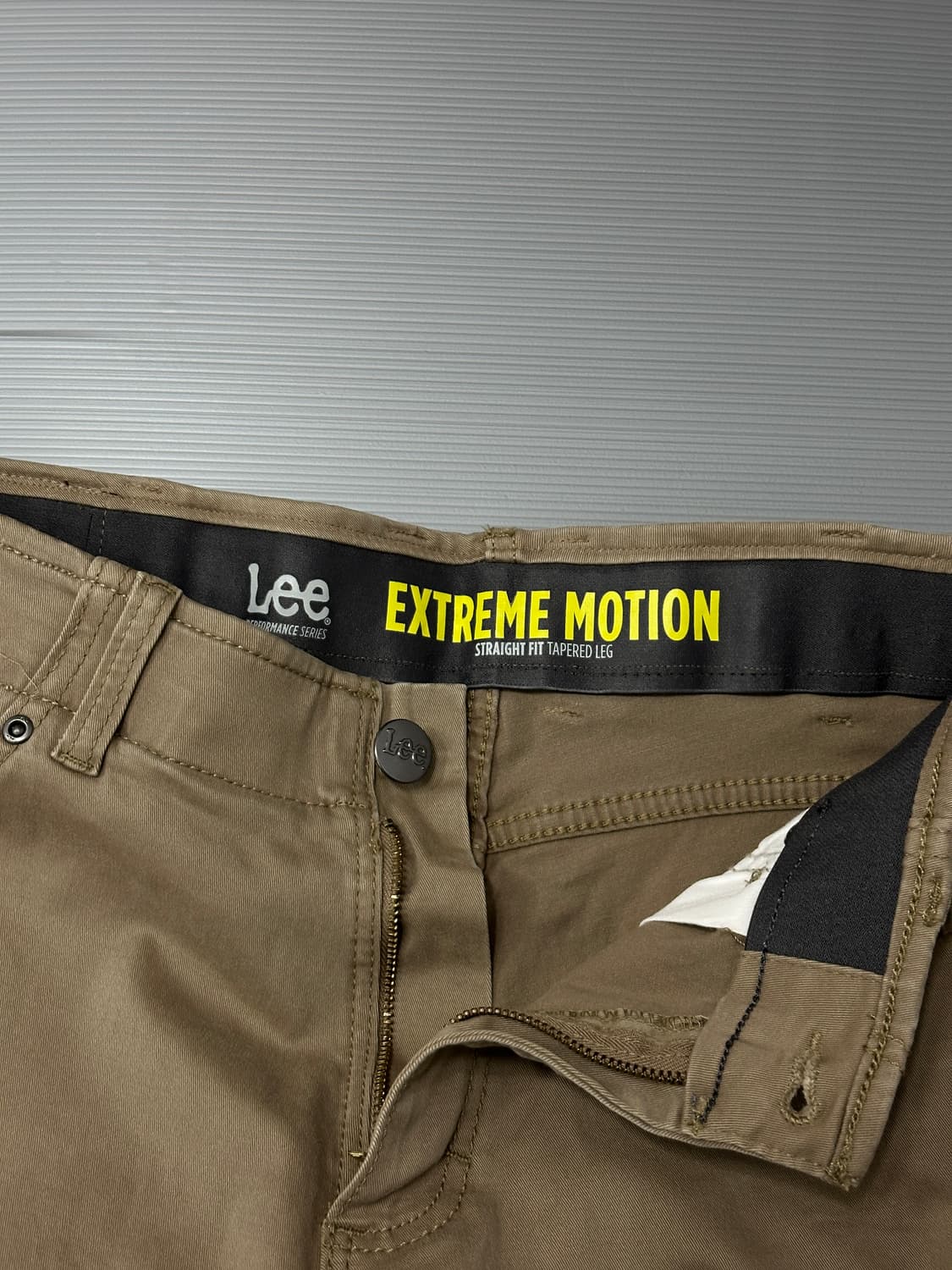 LEE 리 스트레이트 테이퍼드 팬츠 브라운 상품이미지4