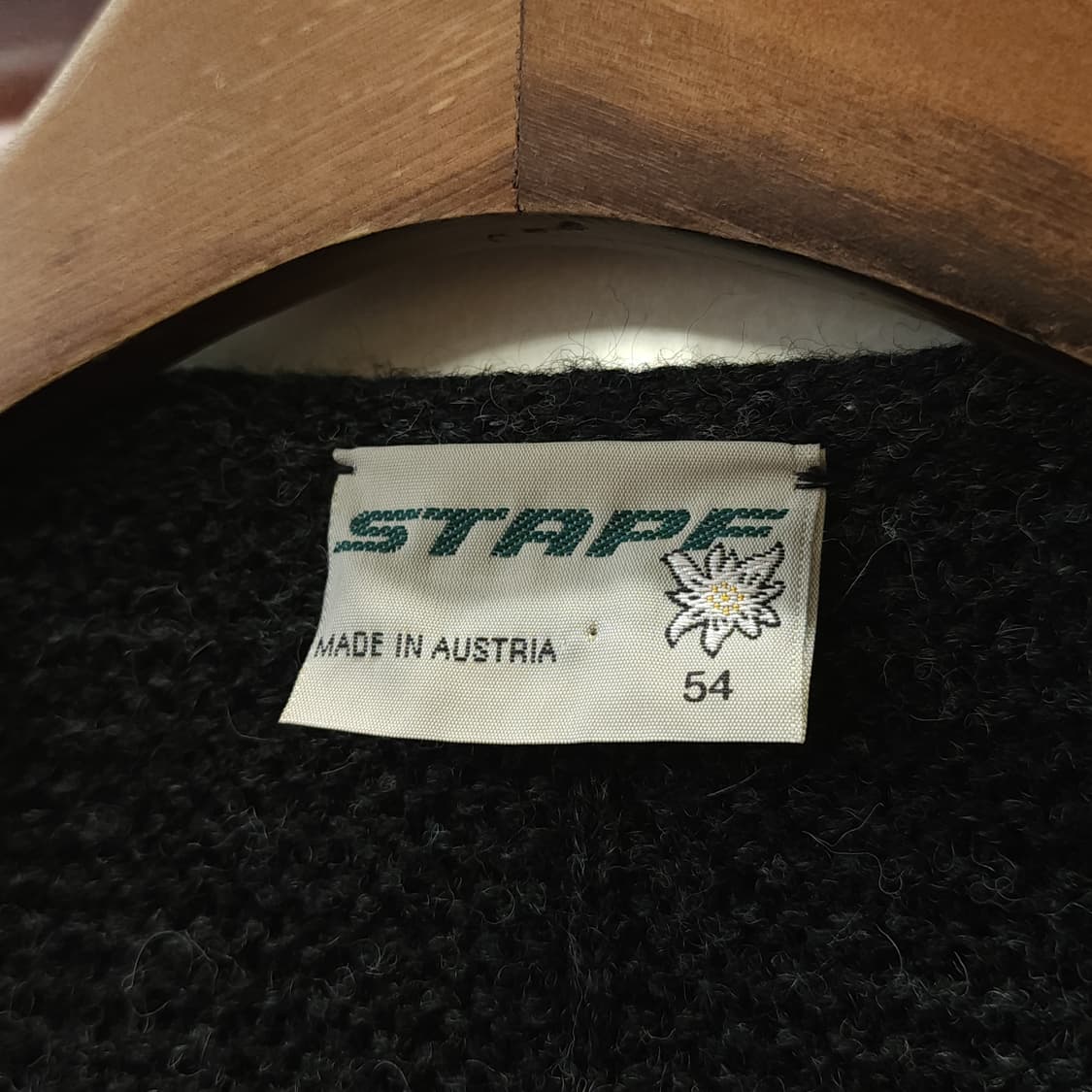 90s 프렌치 울 니트 가디건 오스트리아 티롤 자켓 헤비울 스웨터 54 상품이미지5