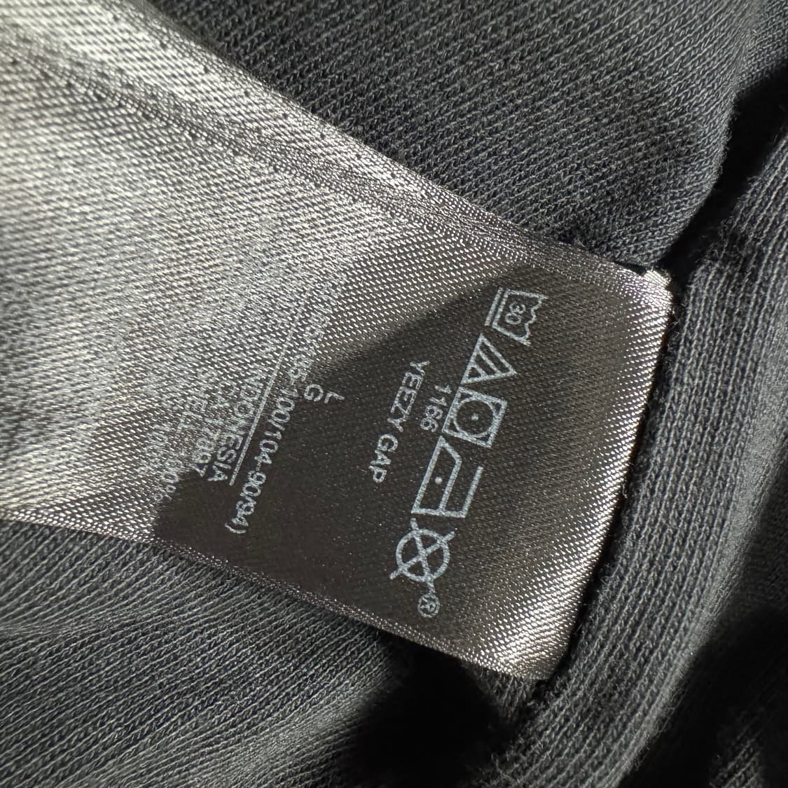 [L] 이지 YZY 집업 후드 블랙 (이지갭) 상품이미지6