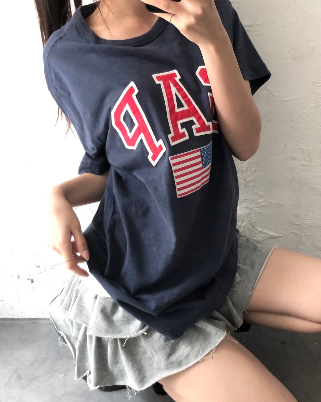 Gap 갭 네이비컬러 성조기로고 티셔츠 상품이미지3