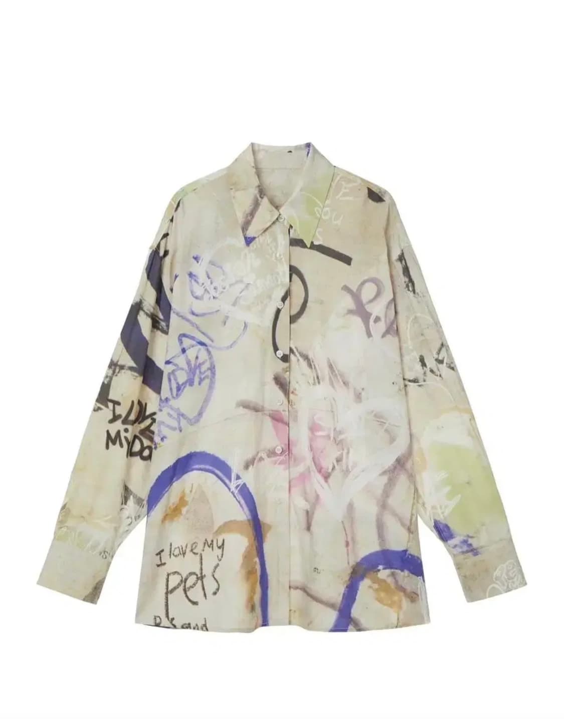 더오픈프로덕트 셔츠 OpenYY LOVE GRAFFITI SHIRTS 상품이미지4