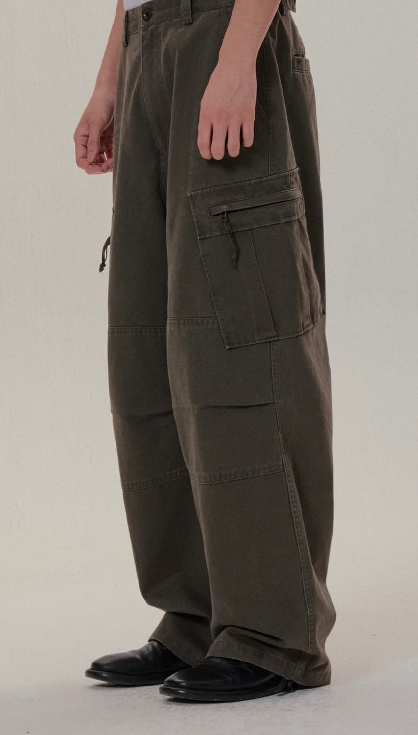 [3][새상품] 퍼렌 집 카고 팬츠 머드 상품이미지2