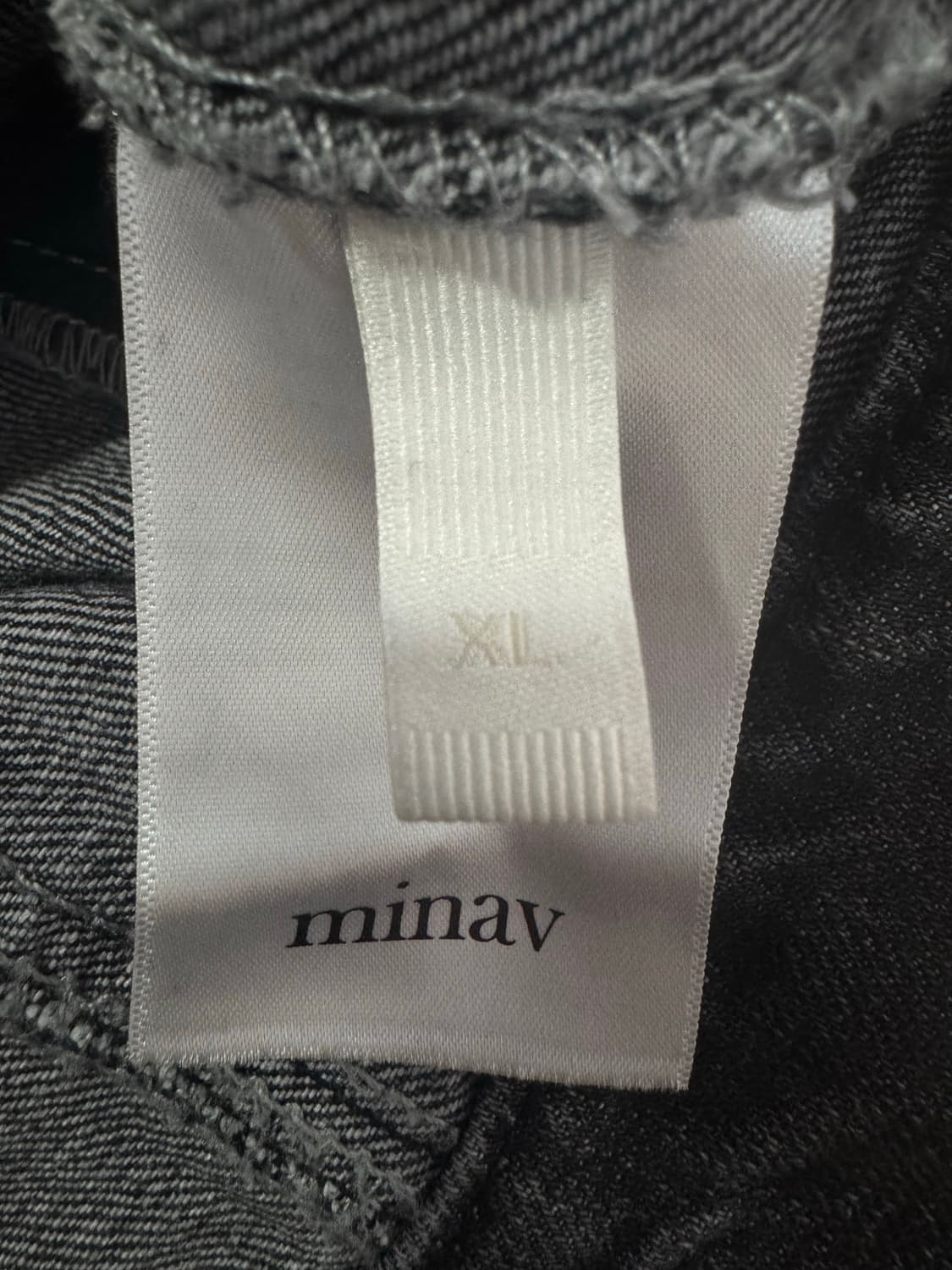 미나브 바이커 데님 자켓 - 블랙 XL 상품이미지6