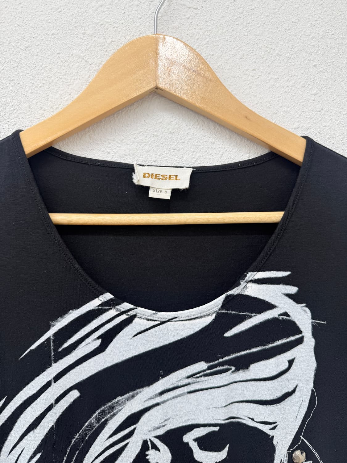 빈티지 Diesel 블랙 그래픽 티셔츠 상품이미지3