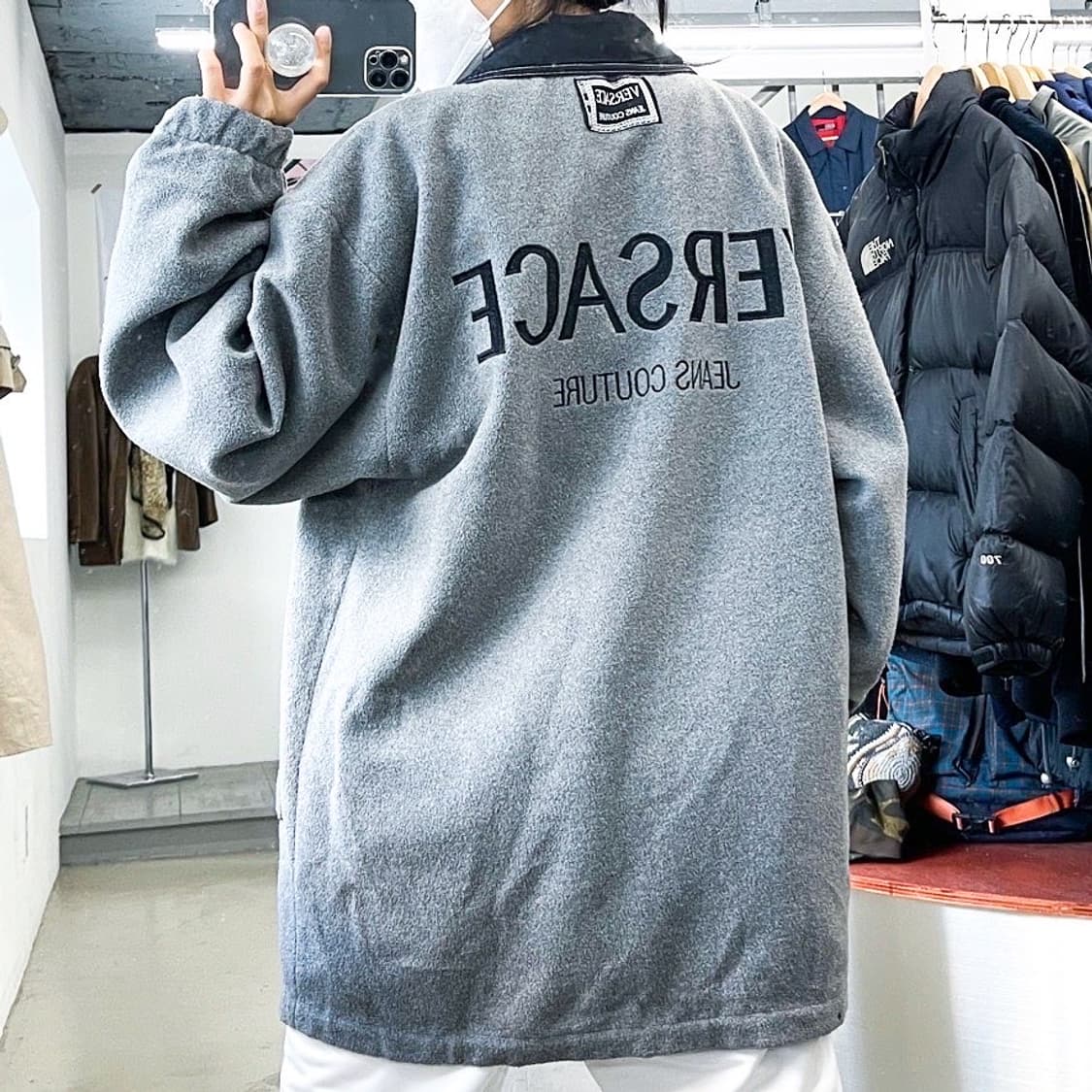 베르사체 90s 메두사 로고 리버시블 플리스 점퍼 상품이미지3