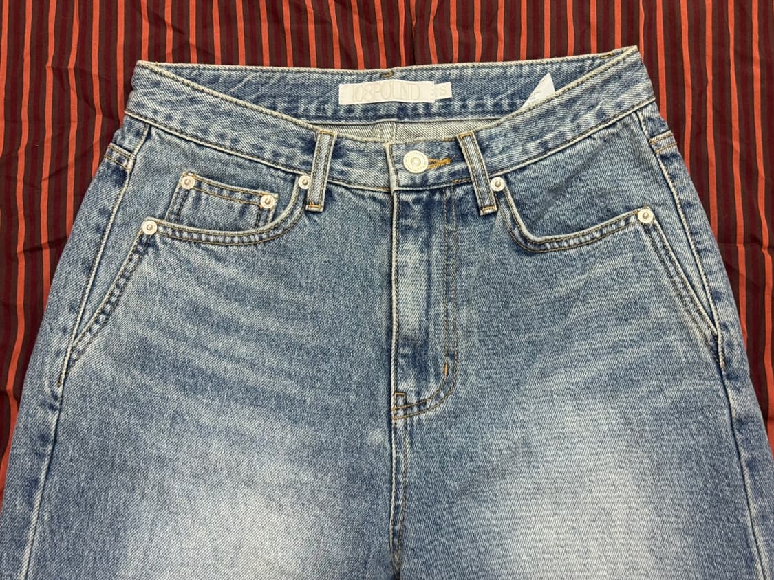 108파운드 Raw Edge Wide Jean _Blue 상품이미지5