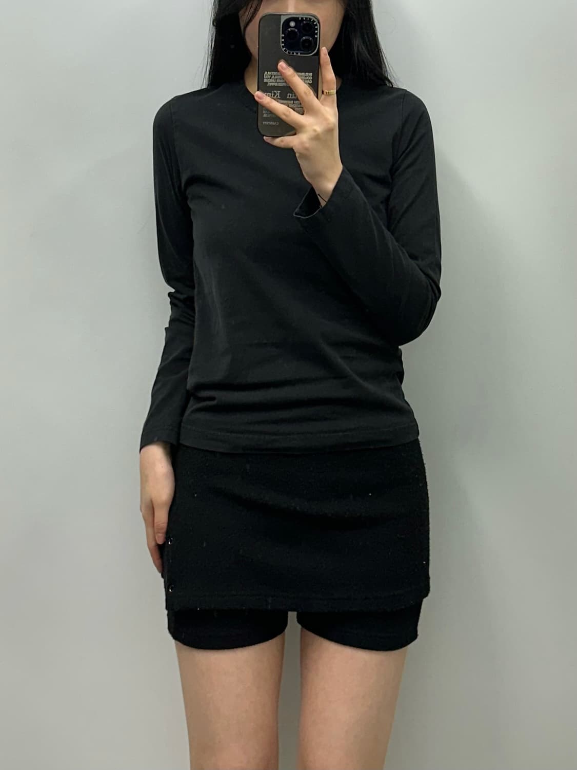 꼼데가르송 블랙 롱슬리브 긴팔티 상품이미지1