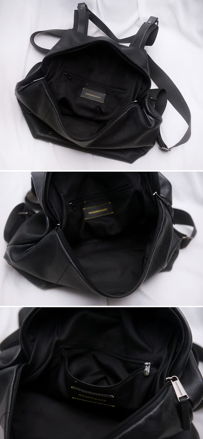 만다리나덕 사가도스 (SAC A DOS) 소프트 그레인 레더 백팩 상품이미지9