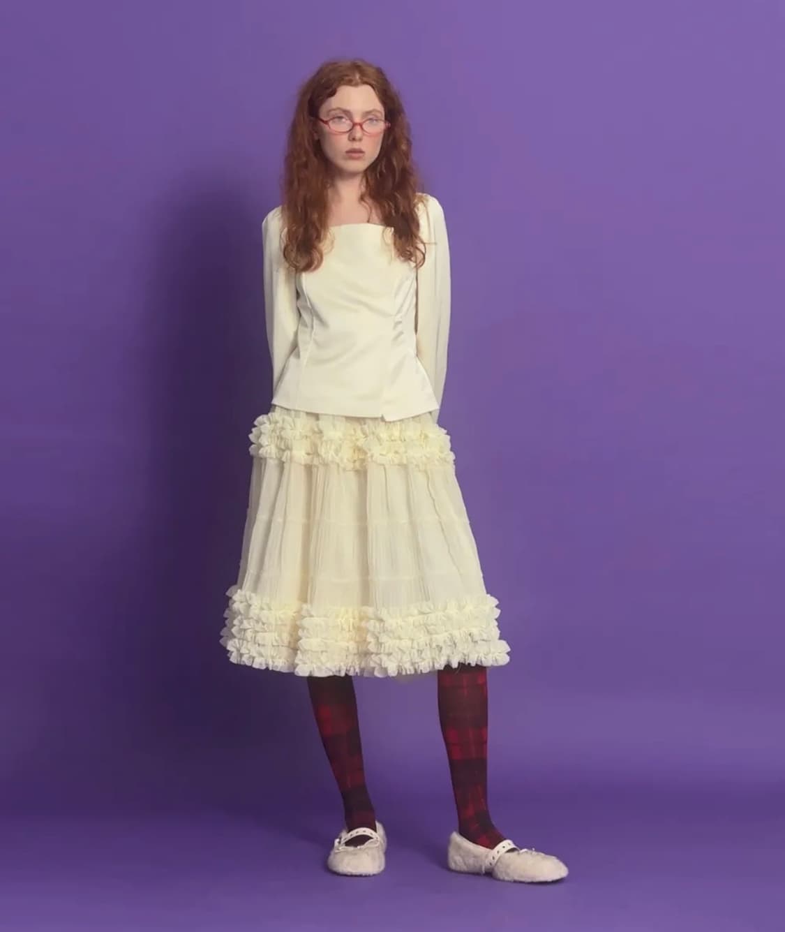 Loulouseoul Coy Cancan Frill Midi Skirt 상품이미지3