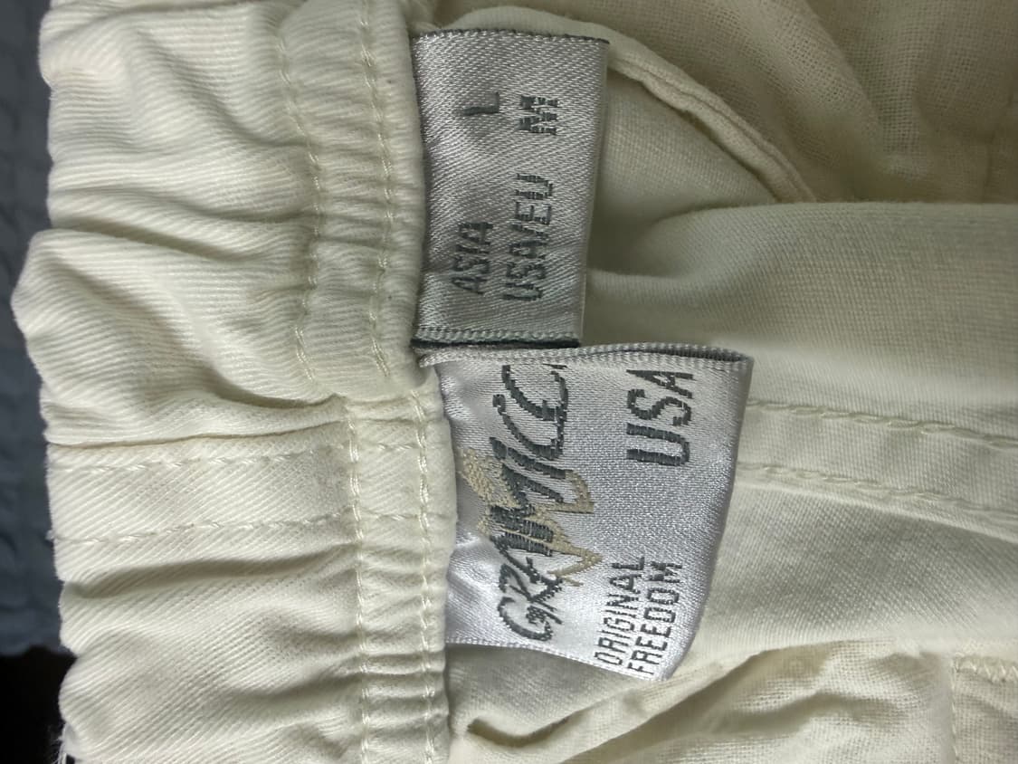 그라미치 루즈테이퍼드 팬츠 화이트(아이보리) 아시아 L 상품이미지5