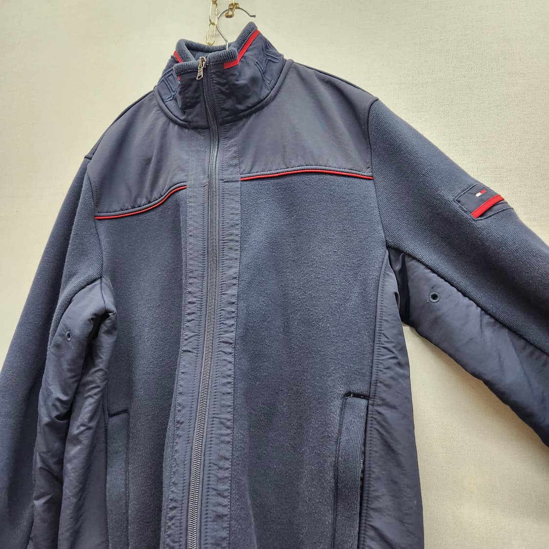 타미힐피거 올드스쿨 와펜/목 로고 헤비코튼 집업 S(M)남여공용 상품이미지3