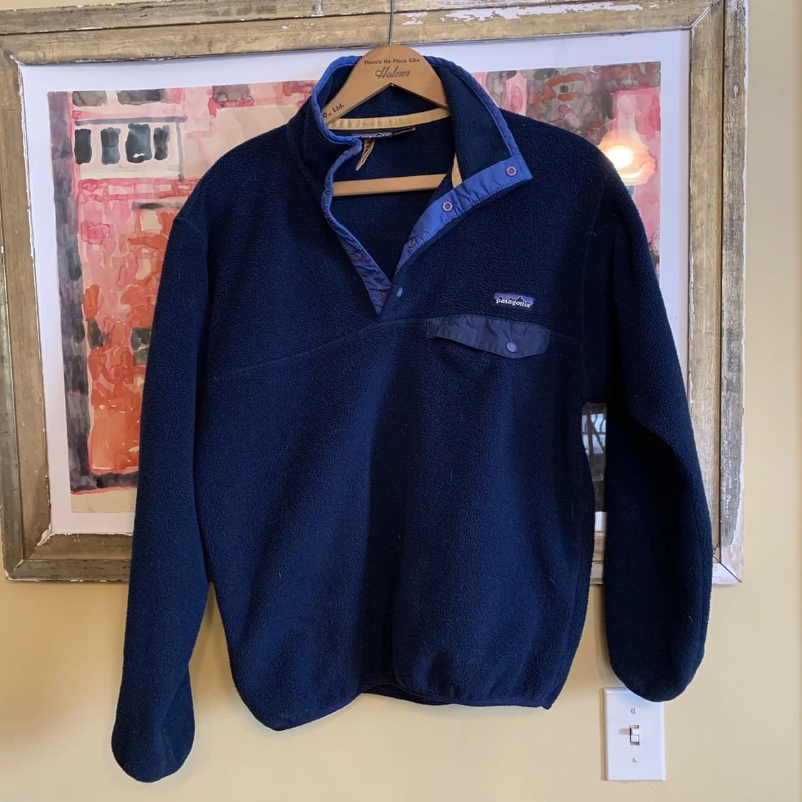 90s 파타고니아 신칠라 스냅-T 네이비/블루 USA 상품이미지1