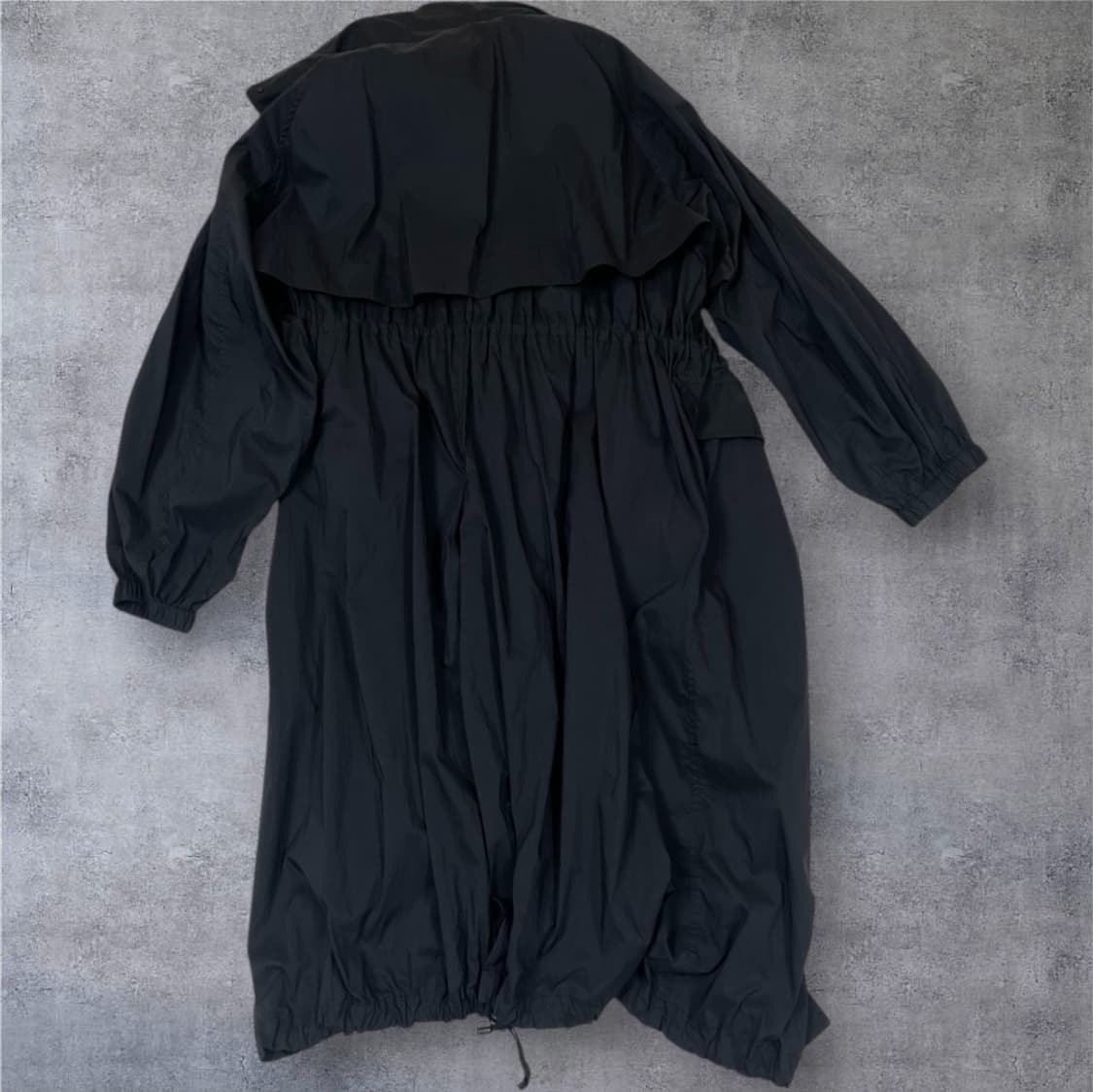 한섬 타임 TIME 블랙 드로우스트링 바람막이 롱 자켓 76 상품이미지9