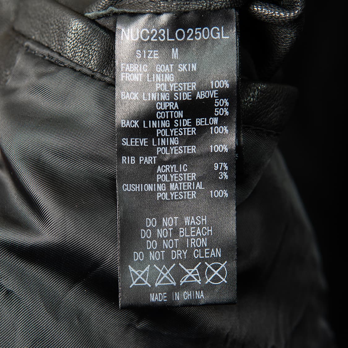 [95] 나노 유니버스 NANO UNIVERSE 고트스킨 레더 블루종  상품이미지7