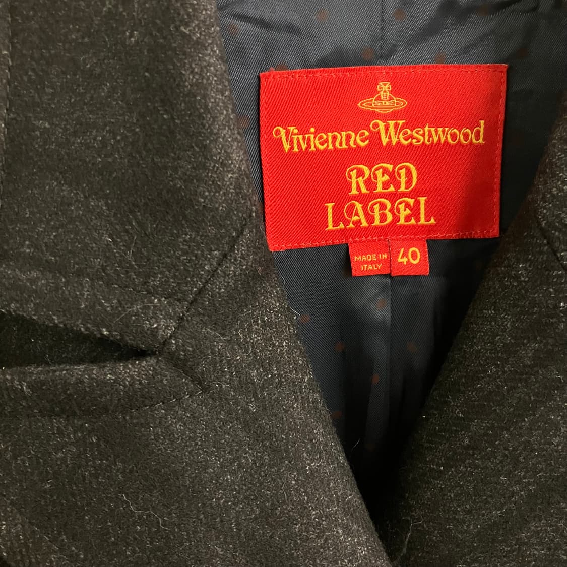 비비안웨스트우드 레드 라벨 블랙 체크 롱코트 40 상품이미지3
