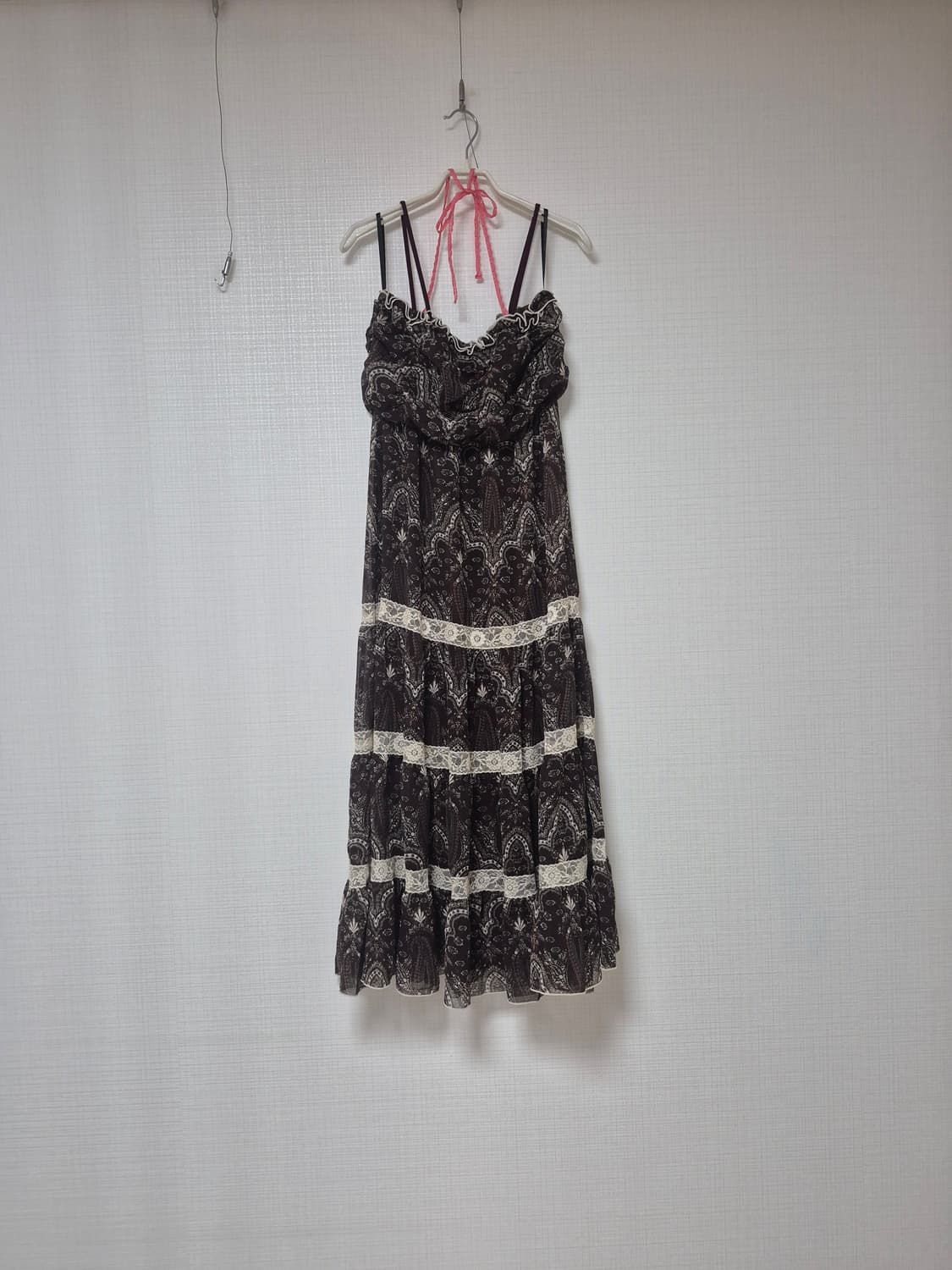 Japanese Vintage  쵸코페이즐리 비치원피스 상품이미지1