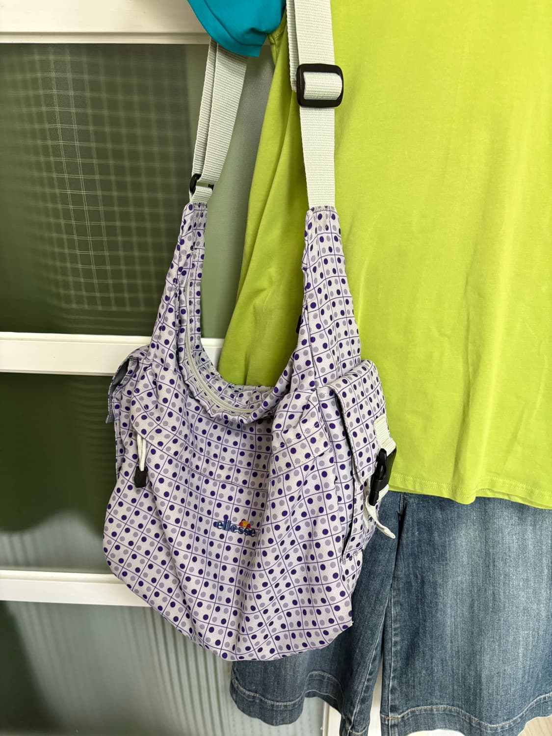 보라 도트 크로스백  상품이미지1