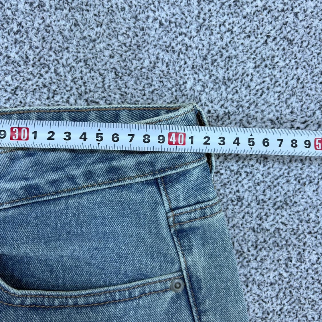 32 신형 무신사스탠다드 연청 데님 팬츠 0526J 상품이미지5