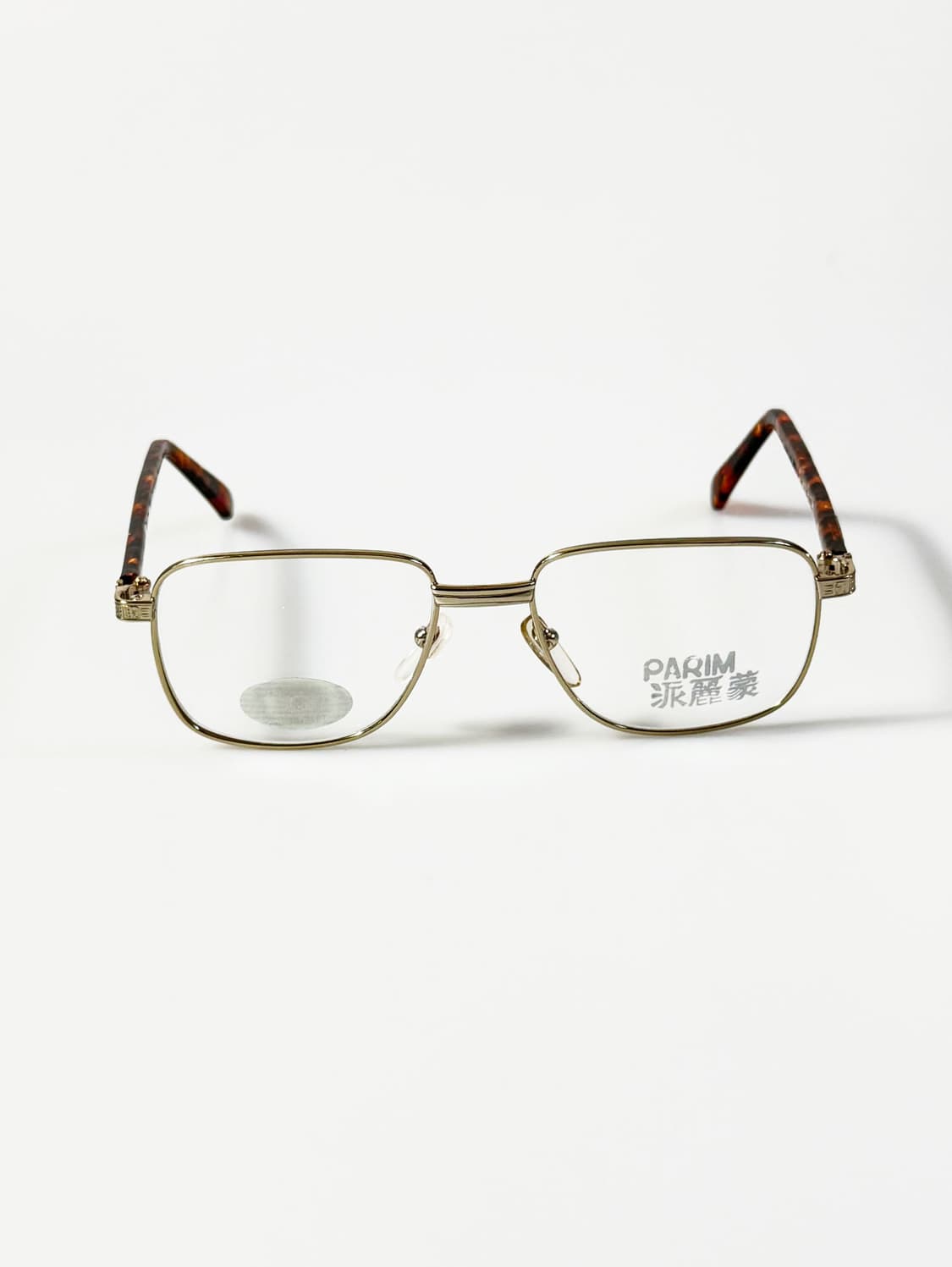 90s PARIM 골드 클래식 스퀘어 메탈 프레임 빈티지 안경 상품이미지2