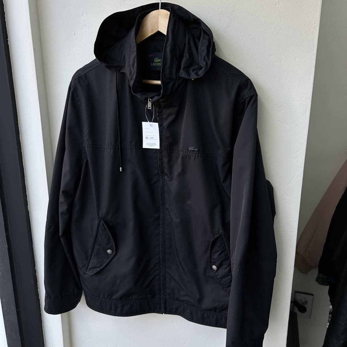 16439 - 라코스테 블랙 후드 점퍼 상품이미지2