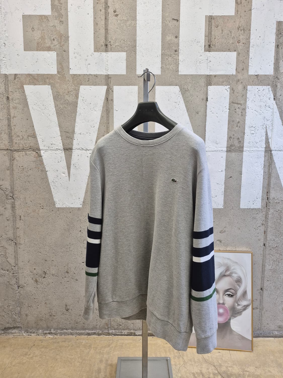 라코스테 팔배색 맨투맨 티셔츠(MTA 상품이미지1