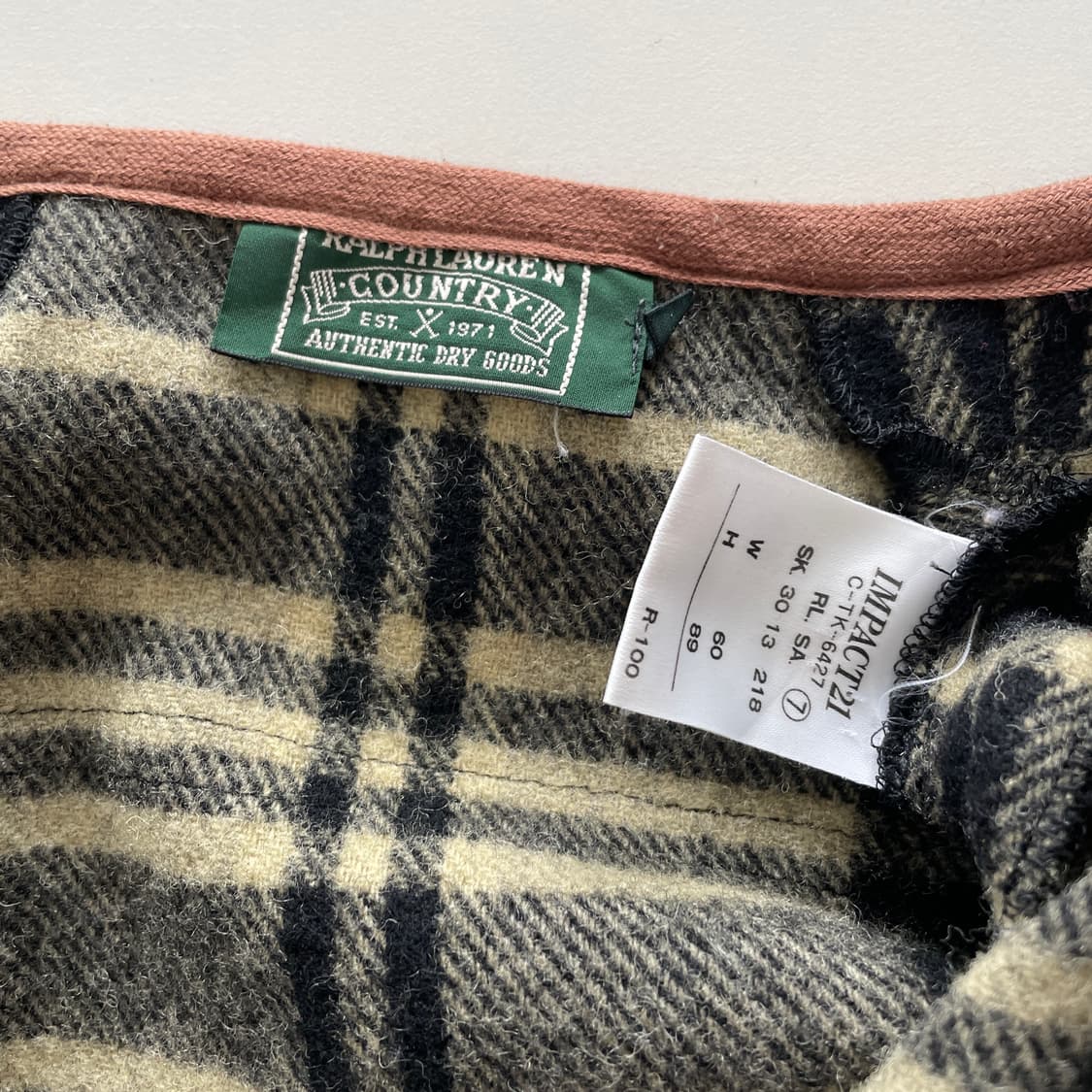 폴로 랄프로렌 컨츄리 체크 레이어드 랩 스커트  상품이미지6