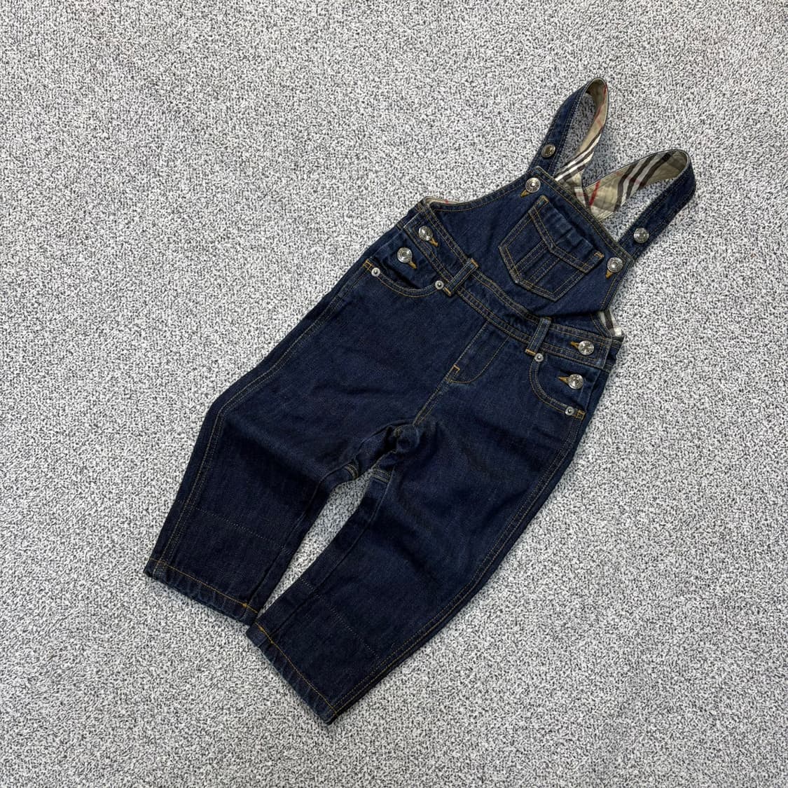18M 버버리 키즈 데님 멜빵바지 0323J 상품이미지1