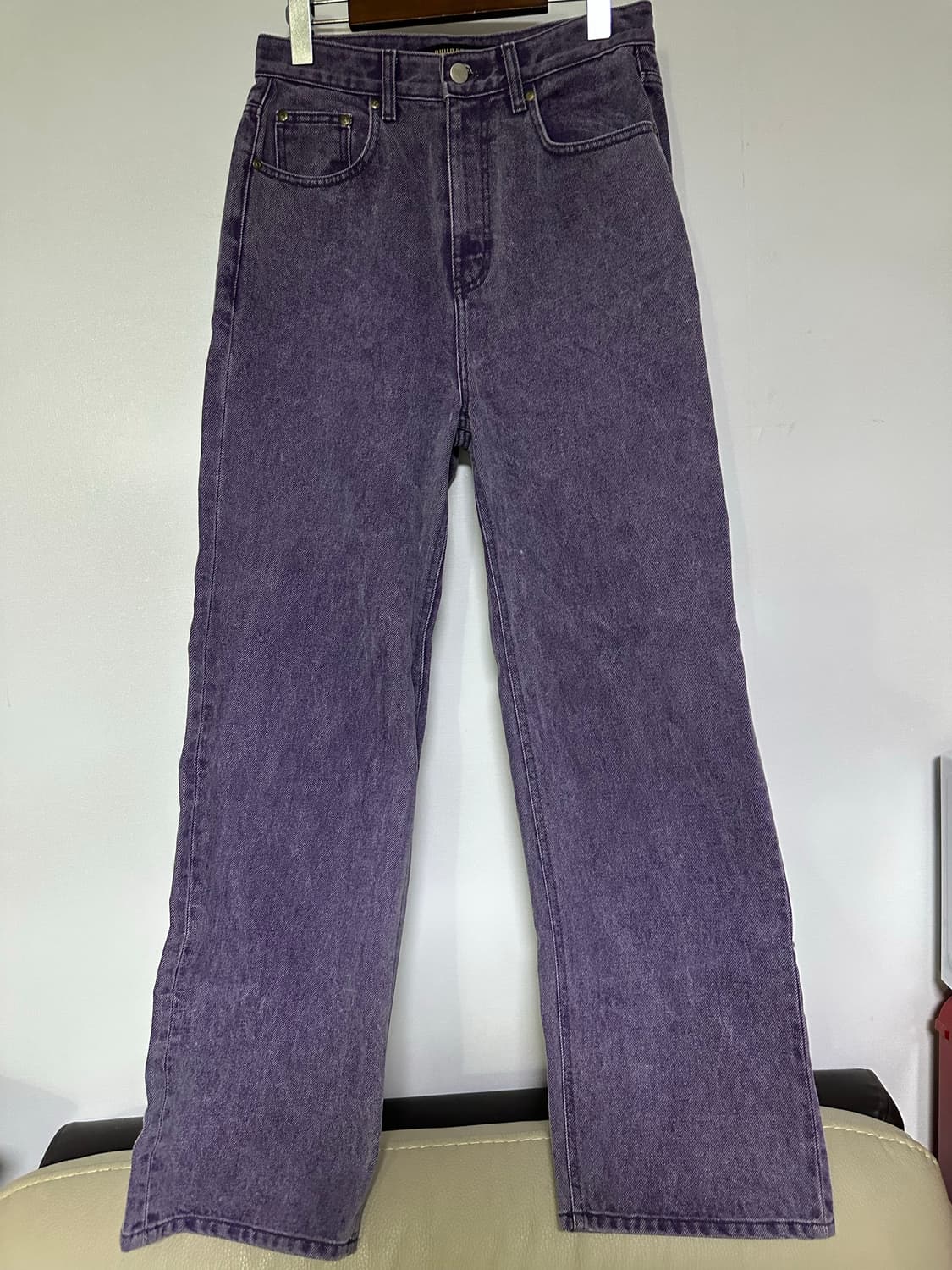 워싱 퍼플 데님 팬츠 상품이미지1