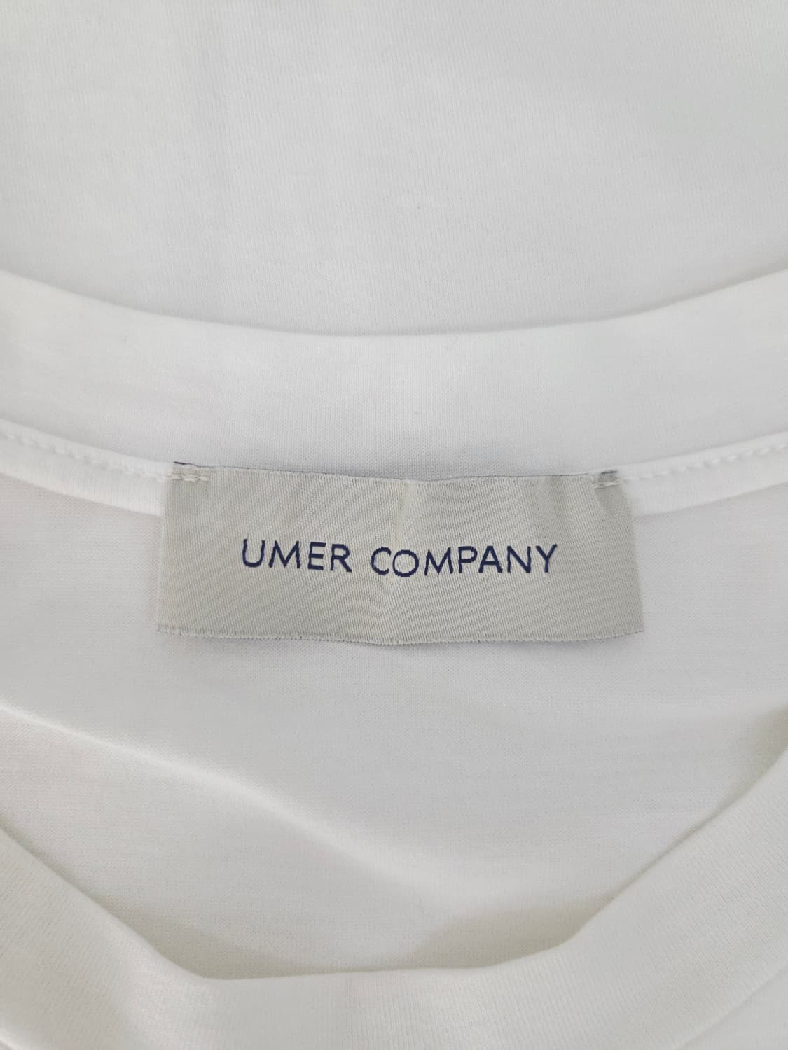 UMER 유메르 프리미엄 베이직 라운드넥 반팔 티셔츠 화이트 상품이미지4