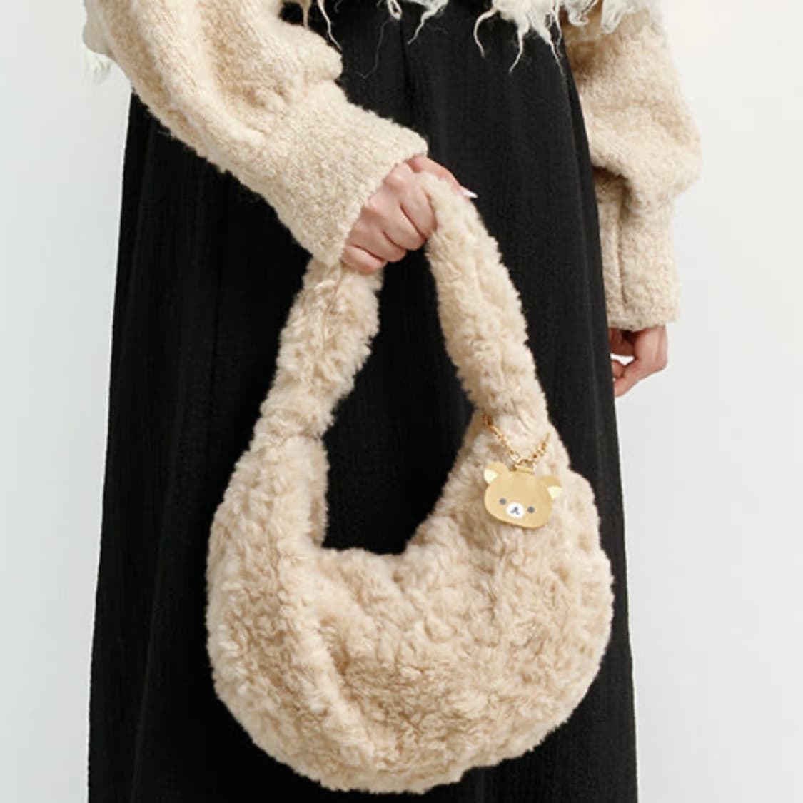 리락쿠마 뽀글이 호보백 가방 상품이미지1