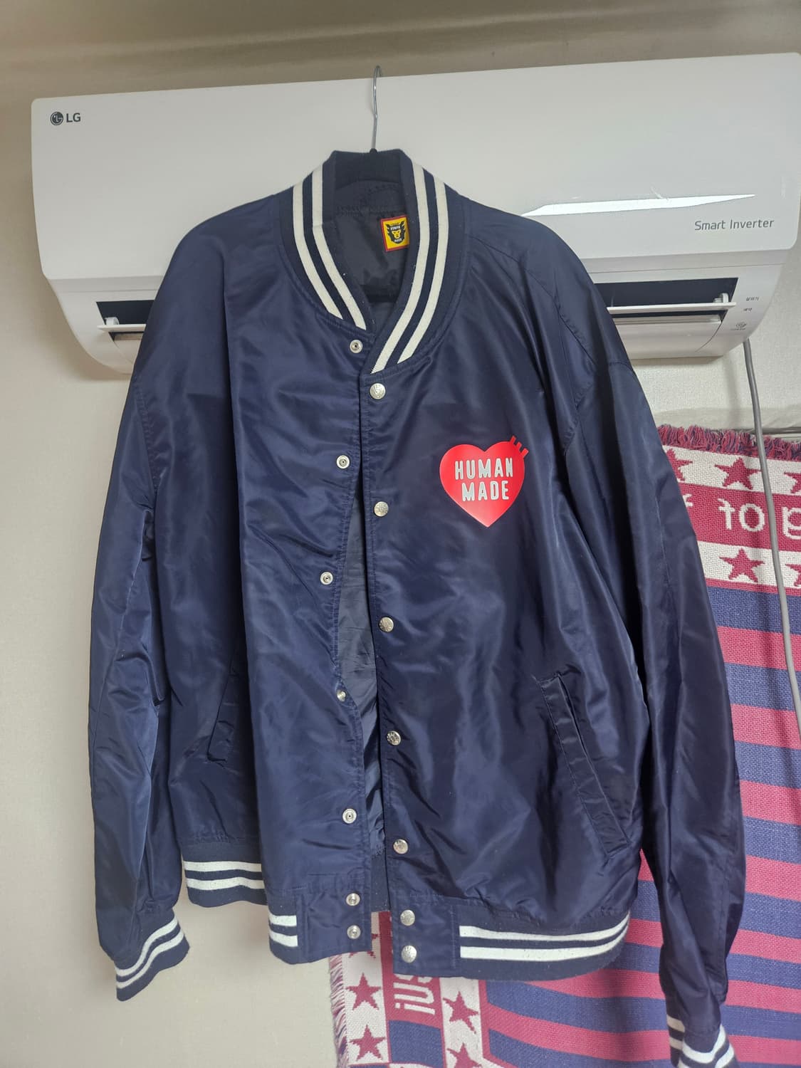 휴먼 메이드 나일론 스타디움 자켓 네이비 상품이미지2