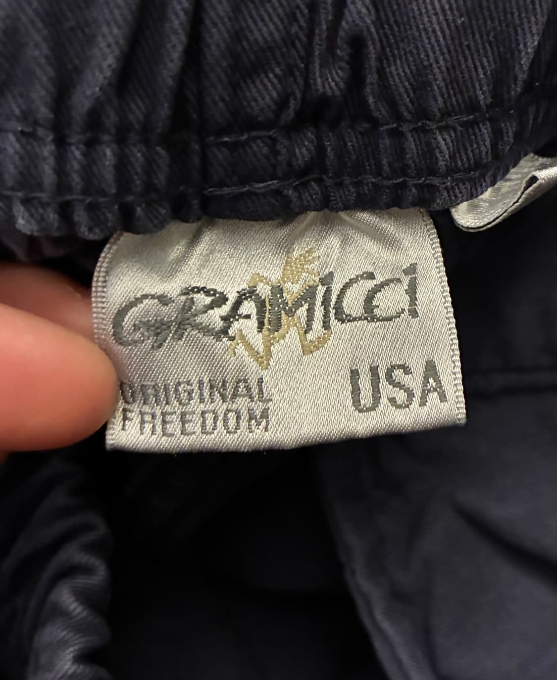 (M)그라미치 코튼 퍼티그 루즈 테이퍼드 팬츠 네이비  상품이미지9